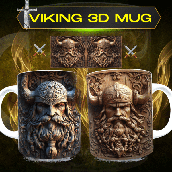 3D Viking Mug