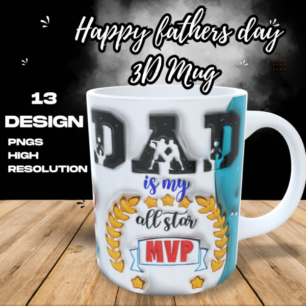 Happy Father"s 3D Mugs Design - Image 2