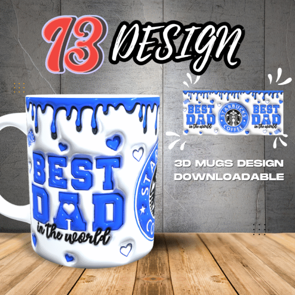 Happy Father"s 3D Mugs Design