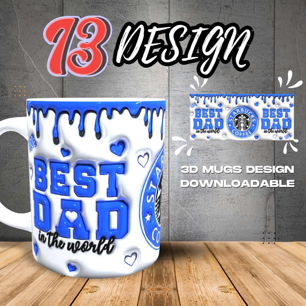 Happy Father"s 3D Mugs Design